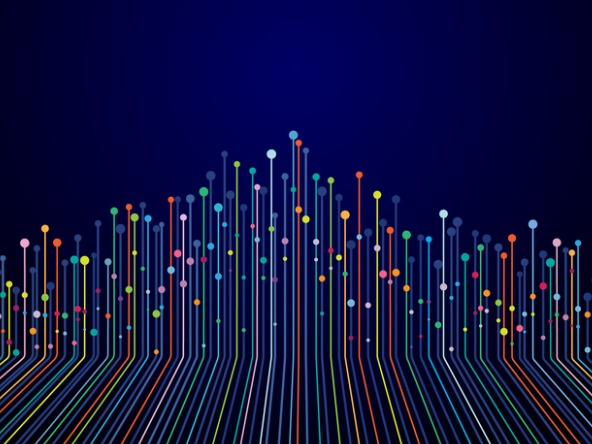 Data points abstract image